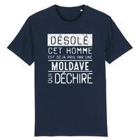 Thumbnail for Désolé cet homme est pris par une Moldave qui déchire - T-shirt coton bio 100 % - imprimé FR - Ici & Là - T-shirts & Souvenirs de chez toi