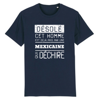 Thumbnail for Désolé cet homme est pris par une Mexicaine qui déchire - T-shirt coton bio 100 % - imprimé FR - Ici & Là - T-shirts & Souvenirs de chez toi