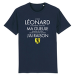 Je suis Léonard, je ne ferme pas ma gueule - Léon - Bretagne - T-shirt coton bio - imprimé fr - Ici & Là - T-shirts & Souvenirs de chez toi