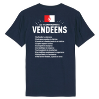 Thumbnail for 10 commandements vendéens - T-shirt coton bio - imprimé sur le dos fr - Ici & Là - T-shirts & Souvenirs de chez toi