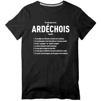 Thumbnail for Tu sais que tu es Ardéchois quand - T-shirt standard - Imprimé dans le midi c** - Ici & Là - T-shirts & Souvenirs de chez toi