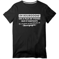 Thumbnail for En Bourgogne on a plus de vignes - T-shirt standard unisexe - imprimé FR - Ici & Là - T-shirts & Souvenirs de chez toi