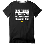 Plus rien ne me fait peur ma femme est Ukrainienne - T-shirt standard - impression FR - Ici & Là - T-shirts & Souvenirs de chez toi