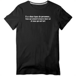 Il y a deux types de personnes - Beurre demi-sel - Bretagne - T-shirt unisexe standard - impression fr - Ici & Là - T-shirts & Souvenirs de chez toi