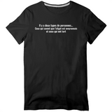 Il y a deux types de personnes - Aligot - Aveyron - T-shirt unisexe standard - impression fr - Ici & Là - T-shirts & Souvenirs de chez toi