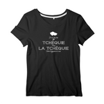 Je ne vis pas en Tchéquie, mais La Tchéquie vivra toujours en moi - T-shirt femme - imprimé FR - Ici & Là - T-shirts & Souvenirs de chez toi
