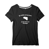 La réalité est trop dure je me barre en Bretagne - T-shirt Homme - imprimé FR - Ici & Là - T-shirts & Souvenirs de chez toi