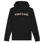 Portugal - design American College - Sweat à capuche coton BIO - imprimé FR - Ici & Là - T-shirts & Souvenirs de chez toi