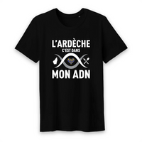 Thumbnail for L'Ardèche c'est dans mon ADN - T-shirt coton bio 100 % - imprimé dans le midi - Ici & Là - T-shirts & Souvenirs de chez toi