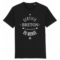 Thumbnail for Certifié Breton le plus chauvin du monde - T-shirt coton bio - impression FR - Ici & Là - T-shirts & Souvenirs de chez toi