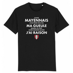 Je ne ferme pas ma gueule Mayennais - T-shirt standard coton bio - imprimé FR - Ici & Là - T-shirts & Souvenirs de chez toi