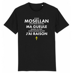 Je ne ferme pas ma gueule Mosellan - T-shirt standard coton bio - imprimé FR - Ici & Là - T-shirts & Souvenirs de chez toi