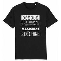 Thumbnail for Désolé cet homme est pris par une Mexicaine qui déchire - T-shirt coton bio 100 % - imprimé FR - Ici & Là - T-shirts & Souvenirs de chez toi