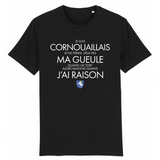 Je suis Cornouaillais, je ne ferme pas ma gueule - Cornouailles - Bretagne - T-shirt coton bio - imprimé fr - Ici & Là - T-shirts & Souvenirs de chez toi