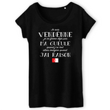 Je suis Vendéenne je ne ferme pas ma gueule - T-shirt femme coton bio - imprimé FR - Ici & Là - T-shirts & Souvenirs de chez toi