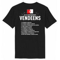 Thumbnail for 10 commandements vendéens - T-shirt coton bio - imprimé sur le dos fr - Ici & Là - T-shirts & Souvenirs de chez toi