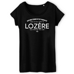 Aucune femme n'est parfaite - Lozère - T-shirt femme col rond coton bio 100 % imprimé dans le Midi - Ici & Là - T-shirts & Souvenirs de chez toi