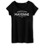 Mayenne - aucune femme n'est parfaite - T-shirt Femme coton bio imprimé FR - Ici & Là - T-shirts & Souvenirs de chez toi