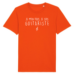 Je m'en fous je suis Guitariste - T-shirt coton Bio 100 % - Imprimé FR - Ici & Là - T-shirts & Souvenirs de chez toi