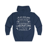 Veste zippée - Cadeau humour pour une technicienne de laboratoire