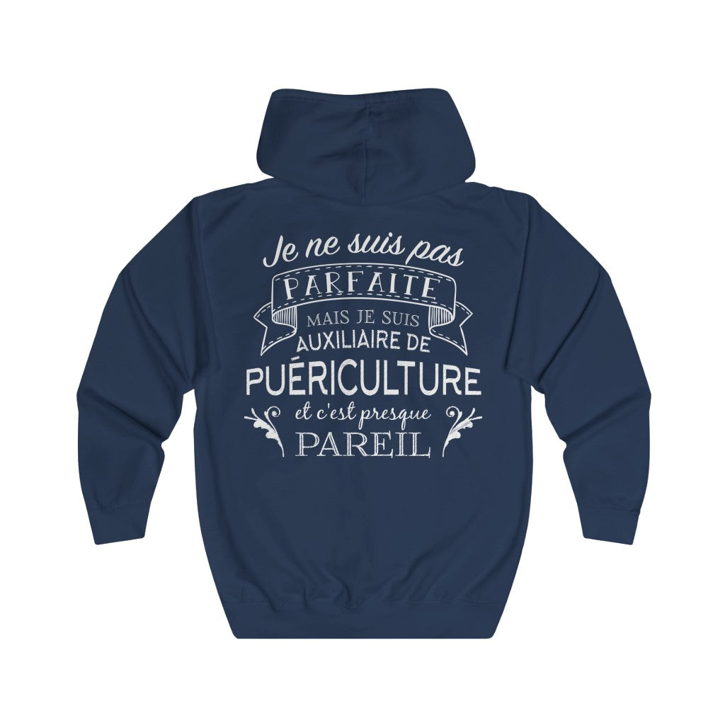 Veste zippée - Cadeau humour pour une Auxiliaire de puériculture