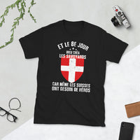 Thumbnail for T-shirt Savoie bleu marine dos - Le 8e jour, héros des Savoyards