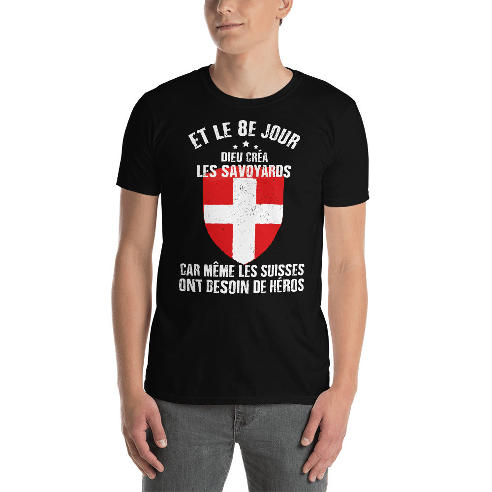 T-shirt Savoie bleu marine - Le 8e jour, héros des Savoyards