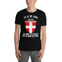 Thumbnail for T-shirt Savoie bleu marine - Le 8e jour, héros des Savoyards