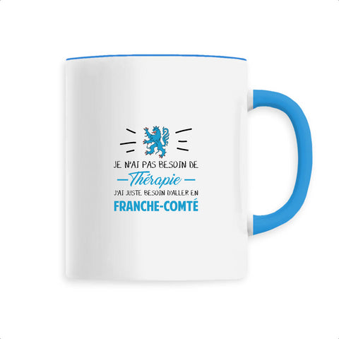 Tasse souvenir de Franche-Comté - Collection coton bio - imprimé FR