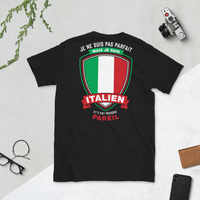 Thumbnail for T-shirt Italie gris foncé - Je ne suis pas parfait, je suis Italien face