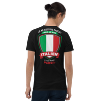 Thumbnail for T-shirt Italie gris sportif - Je ne suis pas parfait, je suis Italien face