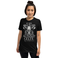 Thumbnail for T-shirt Bretagne noir dos - Fierté celtique avec humour