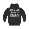 Hoodie Normand noir - Dieu mais en mieux