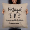 Coussin Portugal - Là où notre histoire commence