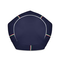 Thumbnail for Pouf fauteuil-poire Italie bleu nuit - confort et design