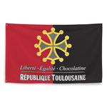Drapeau Toulousain Rouge et Noir - République Toulousaine - Ici & Là - T-shirts & Souvenirs de chez toi