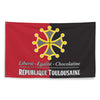 Drapeau Toulousain rouge et noir - République Toulousaine