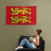 Drapeau Normand Normandie - Armoiries aux deux léopards