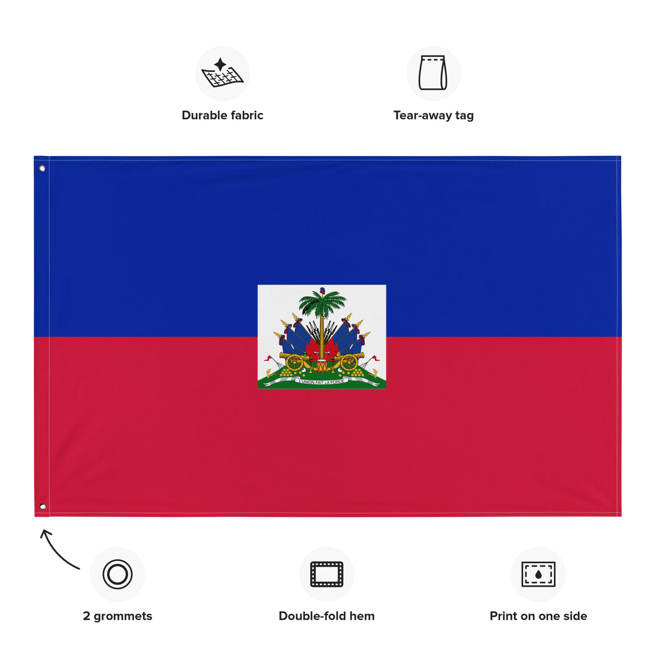 Drapeau Haïti, drapeau haïtien de haute qualité premium