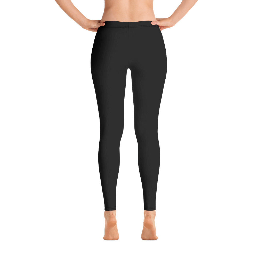 Leggings Corse noir dos - Liseré blanc et mention de Corsica