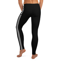 Thumbnail for Leggings Corsica (Corse) femme liseré deux bandes blanches et mention de Corsica - Ici & Là - T-shirts & Souvenirs de chez toi