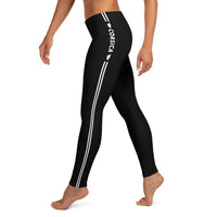 Thumbnail for Leggings Corsica (Corse) femme liseré deux bandes blanches et mention de Corsica - Ici & Là - T-shirts & Souvenirs de chez toi