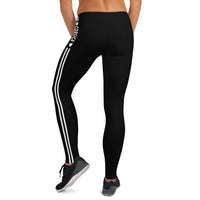 Thumbnail for Leggings Corsica (Corse) femme liseré deux bandes blanches et mention de Corsica - Ici & Là - T-shirts & Souvenirs de chez toi