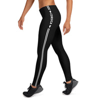Thumbnail for Leggings Corse noir dos - Liseré blanc et mention de Corsica
