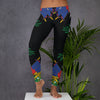 Leggings Haïti bleu - Drapeau haïtien élégant