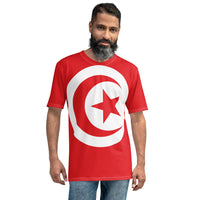 Thumbnail for T-shirt Tunisie rouge - Impression du drapeau tunisien
