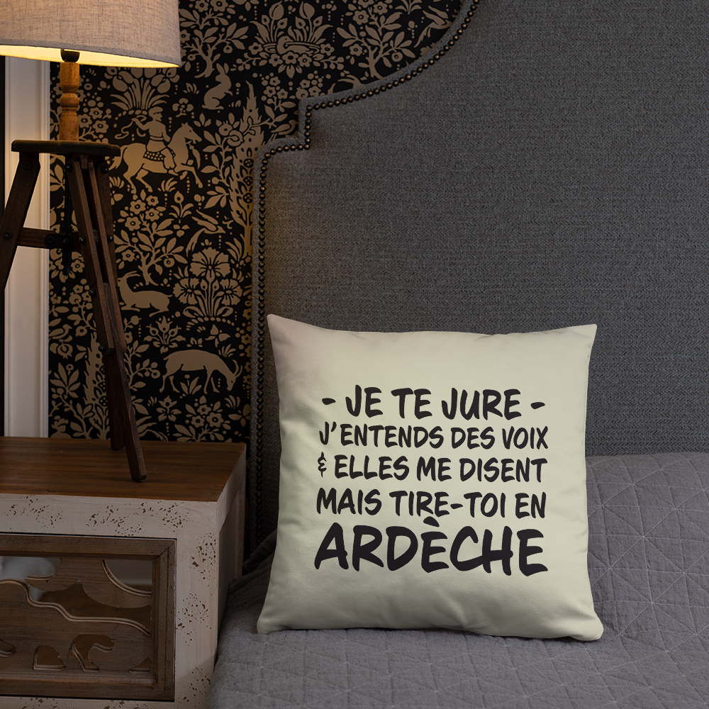 Coussin décoratif Ardèche - j'entends des voix
