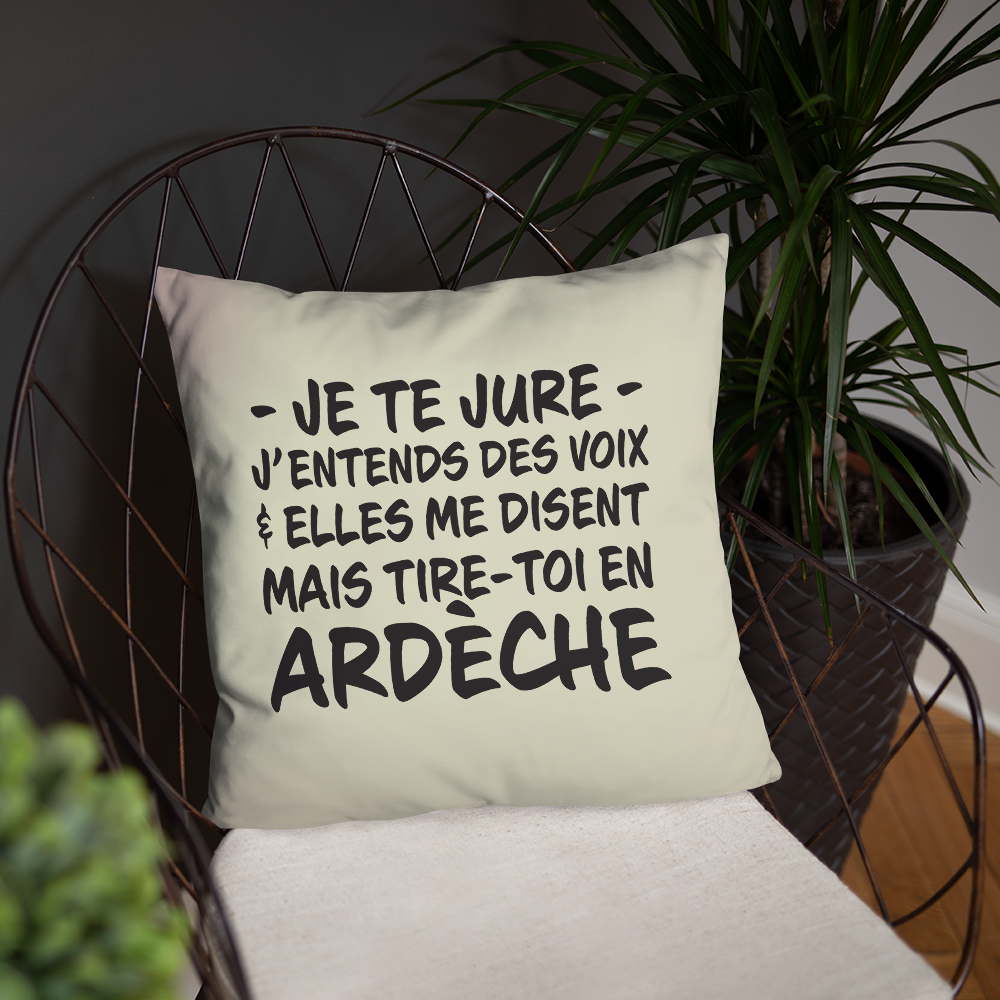 Coussin décoratif Ardèche - j'entends des voix