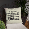 Coussin décoratif Ardèche - j'entends des voix