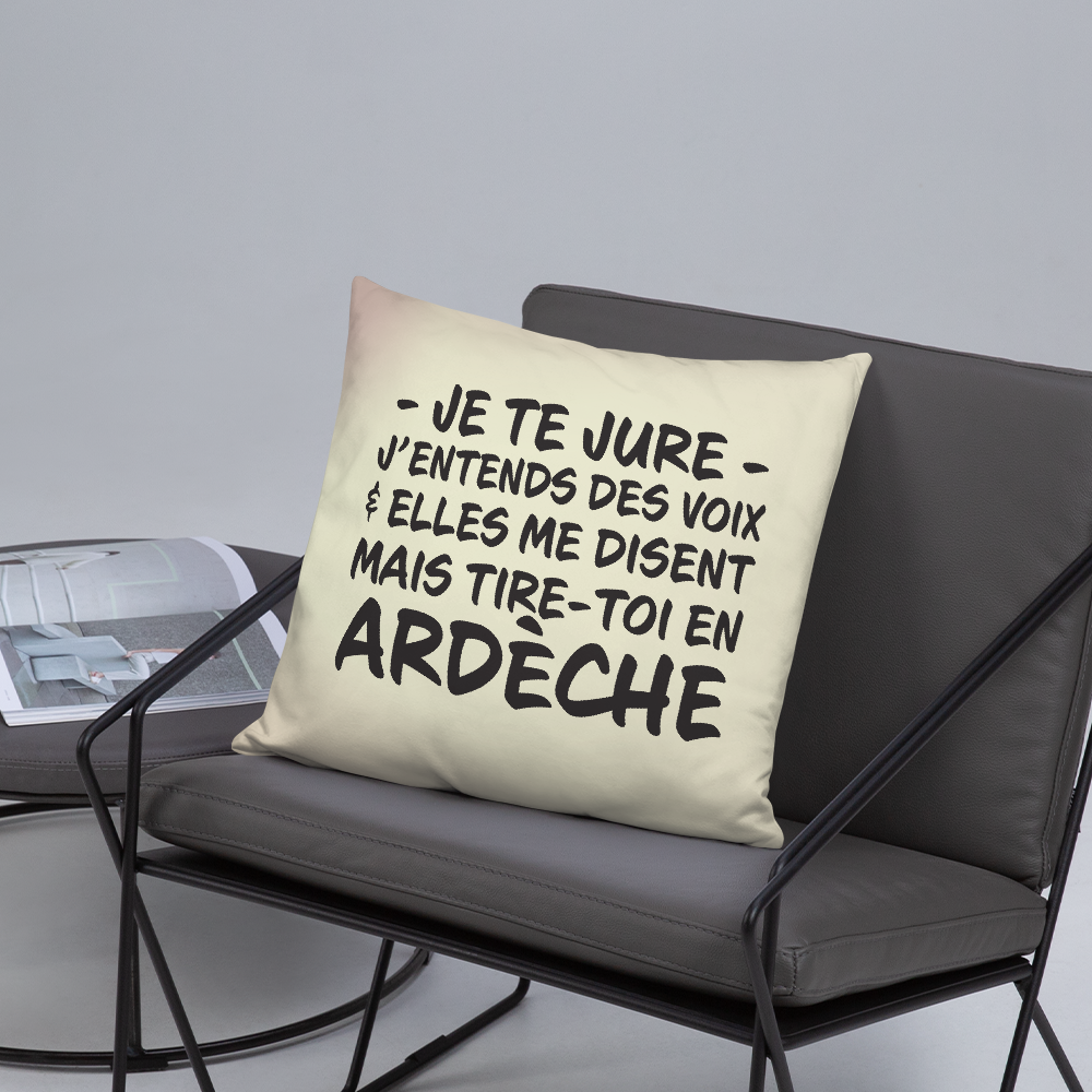 Coussin décoratif Ardèche - j'entends des voix